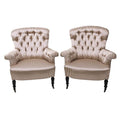 Pair of Napoleon III Upholstered Chairs