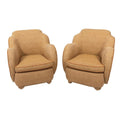 Pair of English Art Deco Armchairs