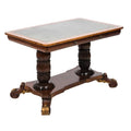 Leather Top Trestle Table ca.1800