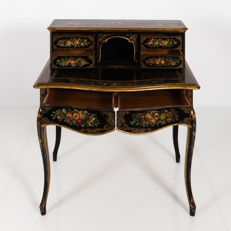 19th Century Napoleon III Papier Mache Desk