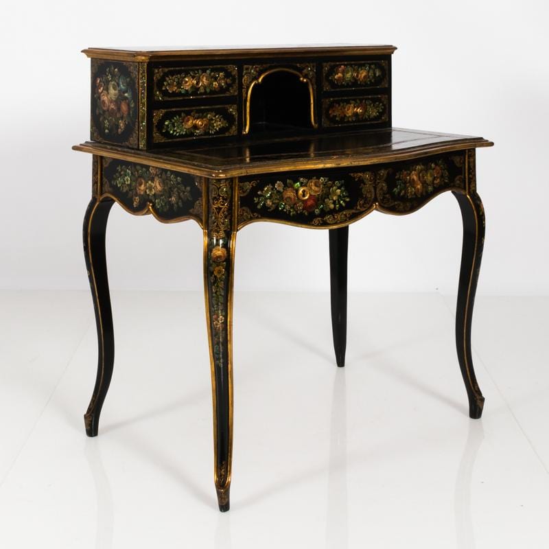 19th Century Napoleon III Papier Mache Desk