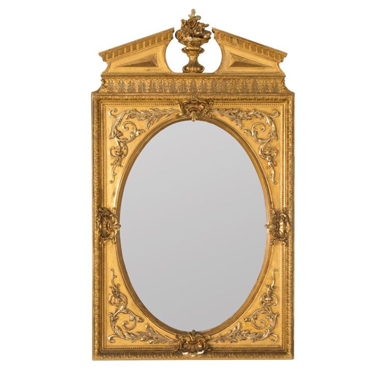 Neoclassical Mirror with Gold Gilt