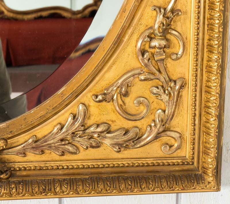 Neoclassical Mirror with Gold Gilt