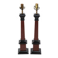 Pair of Neoclassical Column Table Lamps