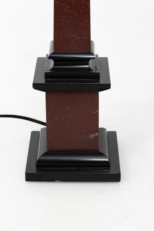 Pair of Neoclassical Column Table Lamps