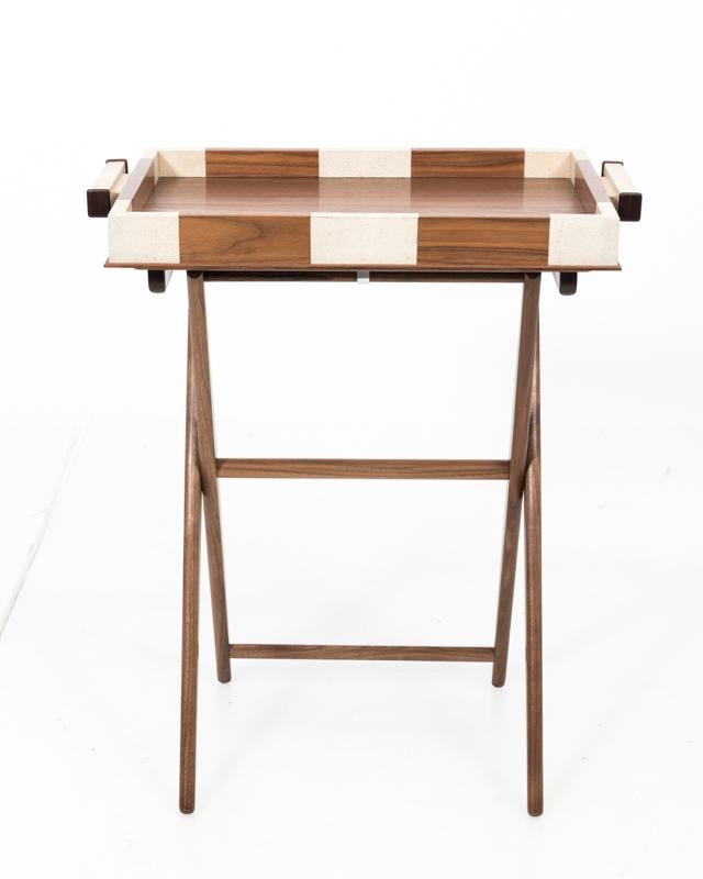 Shagreen Inlay Tray Table Attributed to Paul Frankl