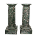 Pair of Faux Marble Column Pedestals