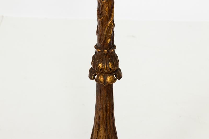 Carved Gilt Wood Floor Lamp by Charles & Company ca.1925