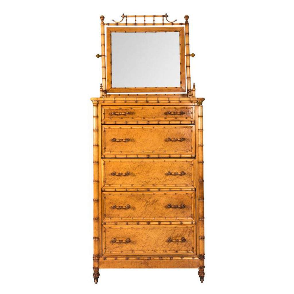 Faux Bamboo Side Chest ca.1880