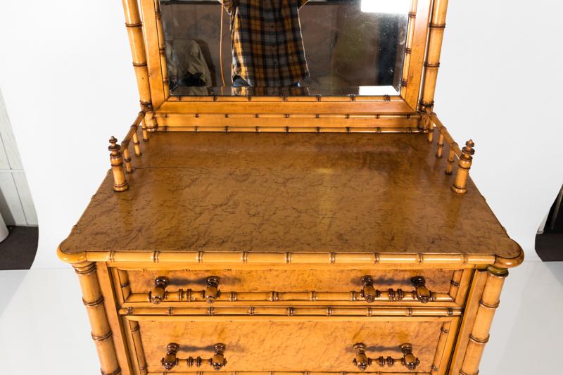 Faux Bamboo Side Chest ca.1880