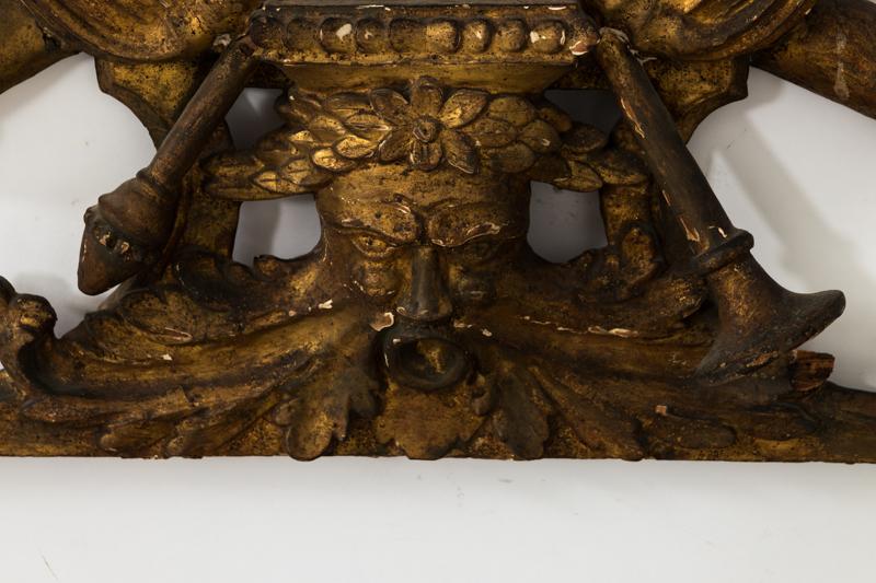 Carved Gilt Wood Pendant