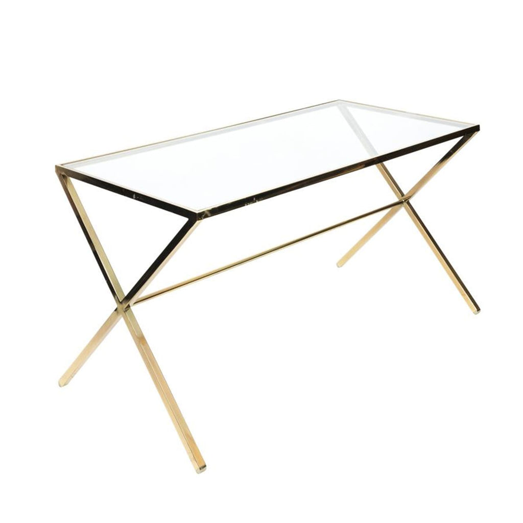 Brass X-Base Desk