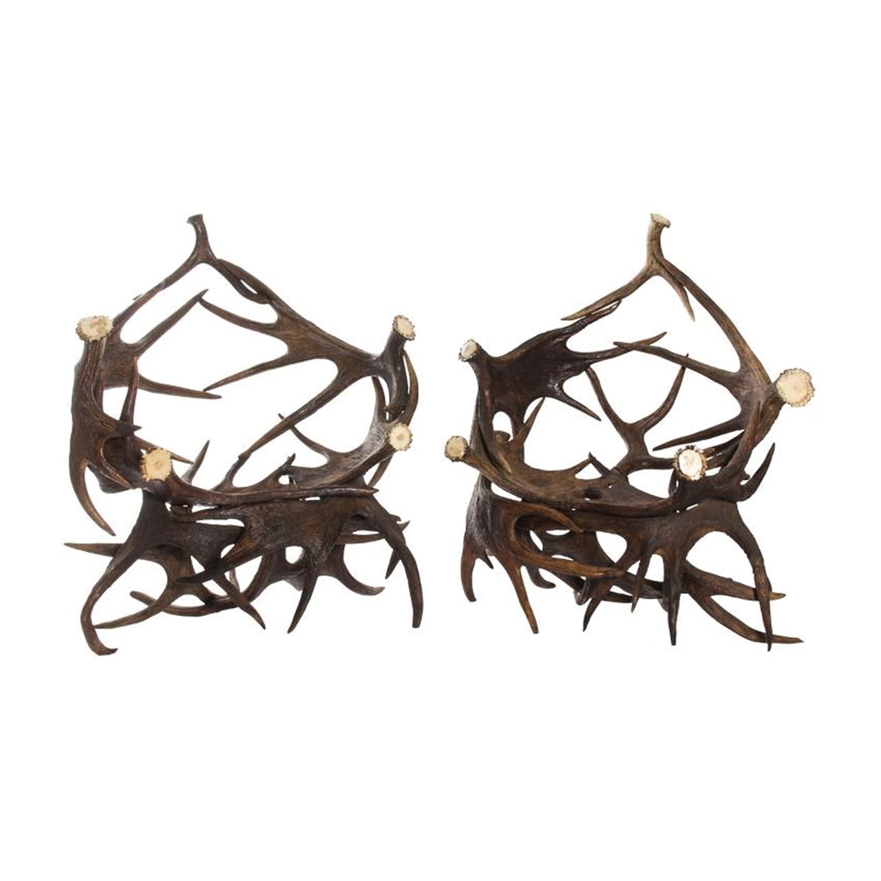 Pair of Antlers lounge chairs