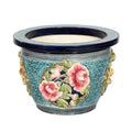 Painted Majolica Planter