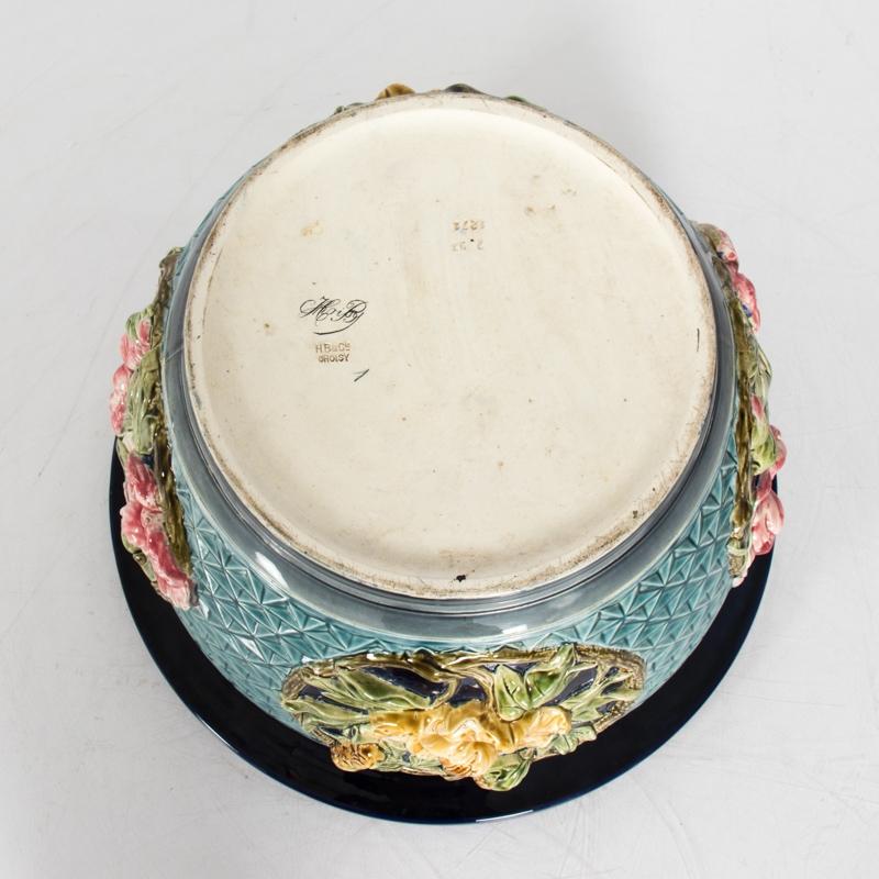 Painted Majolica Planter