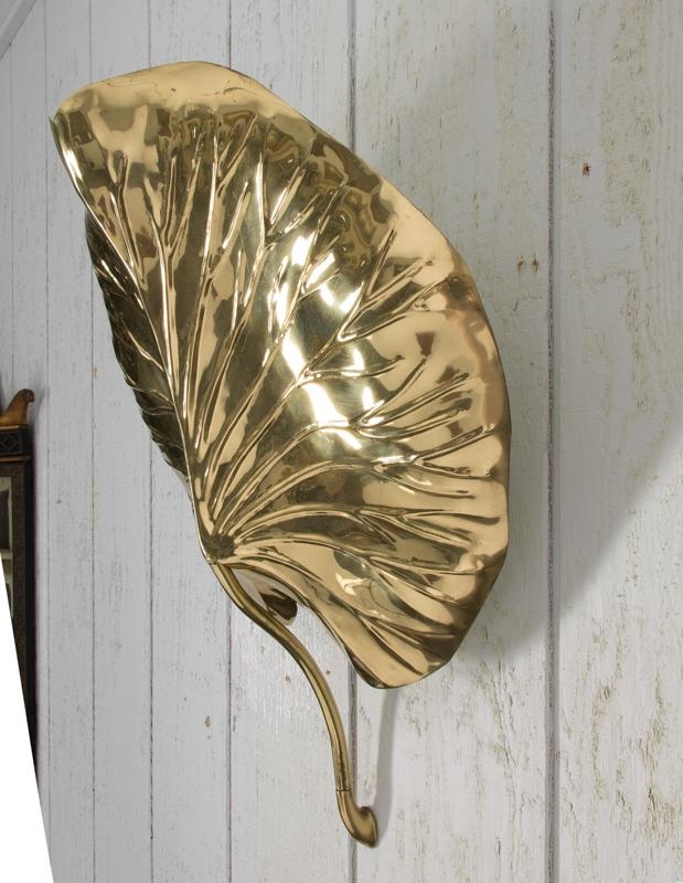 Pair of Chapman Leaf Sconces