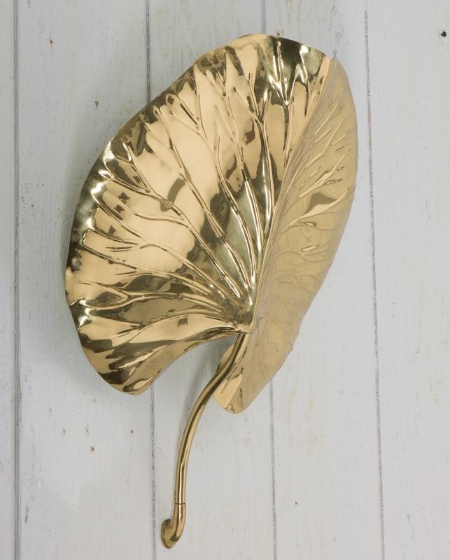 Pair of Chapman Leaf Sconces