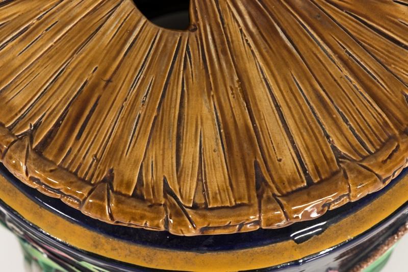 English Majolica Garden Seat ca.1880