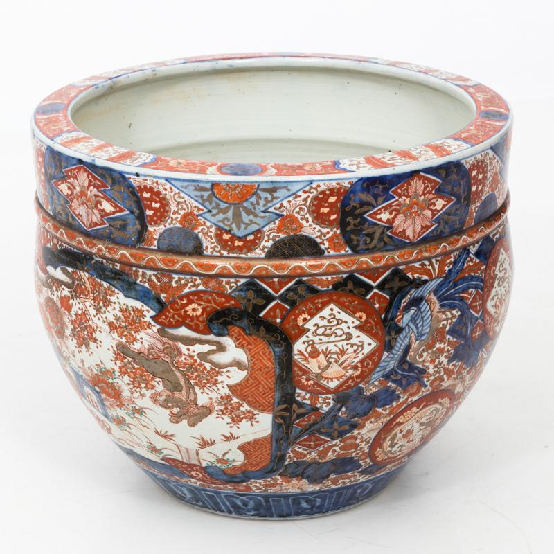 19th Century Imari Cache Pot