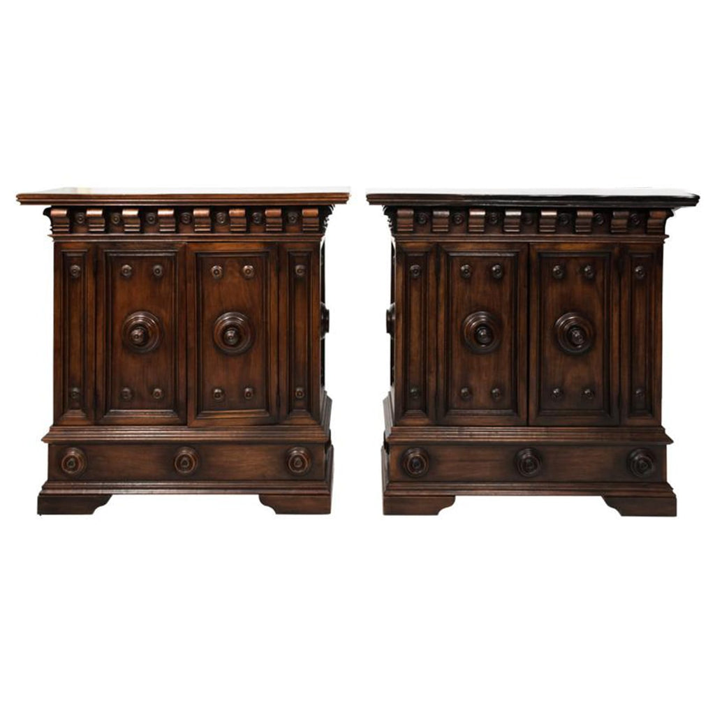 Pair Of 19th Century Italian Walnut Cabinets