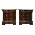 Pair Of 19th Century Italian Walnut Cabinets