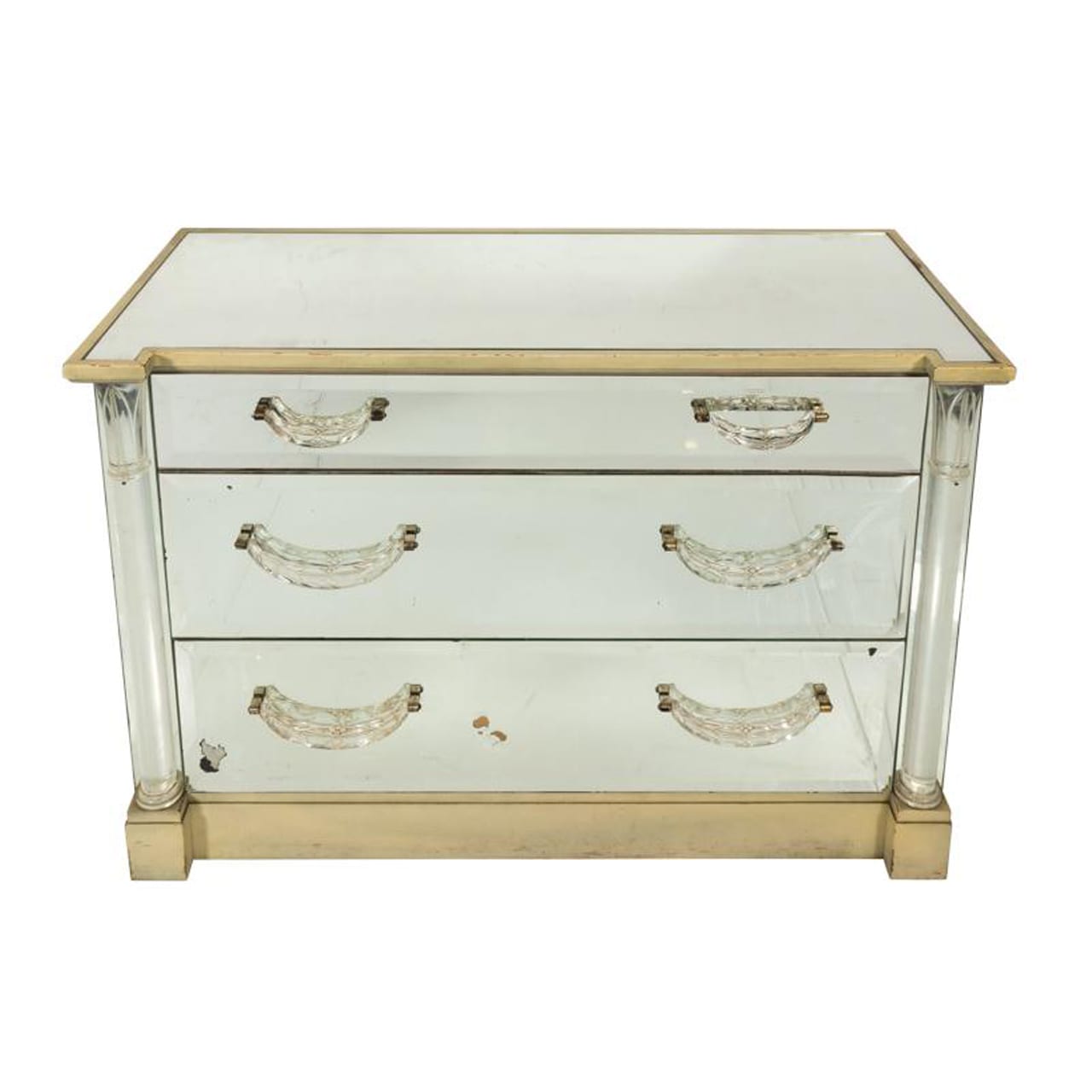 Mirrored Chest of Drawers By Grosfeld House. Circa 1930’s