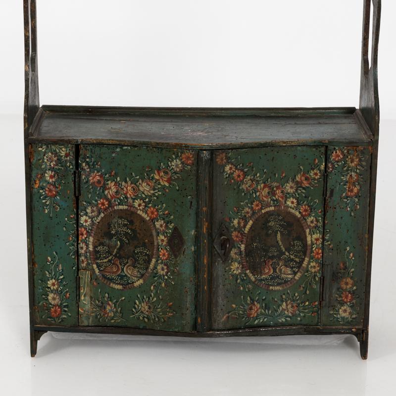 Early 19th Century Small Painted Hanging Cabinet ca. 1830’s