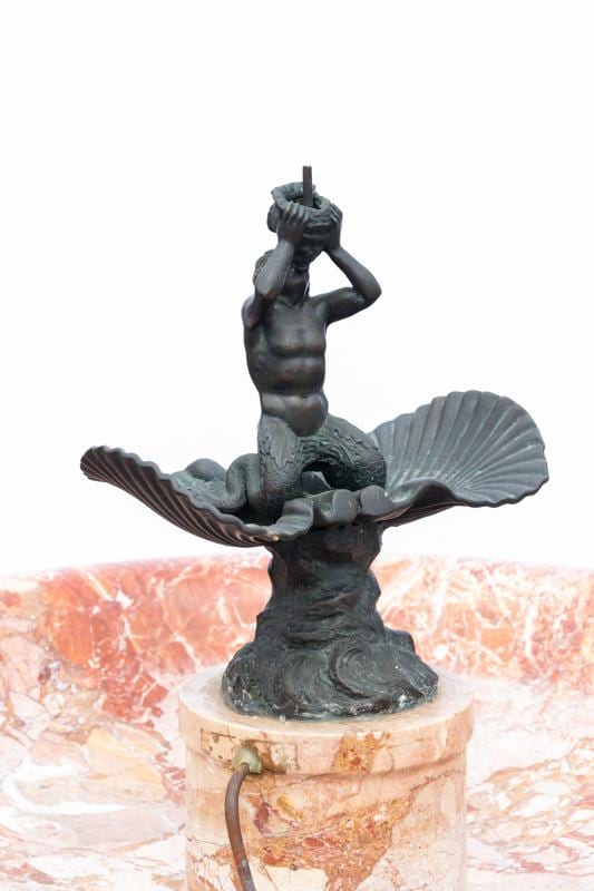 Early 20th Century Marble and Bronze Fountain