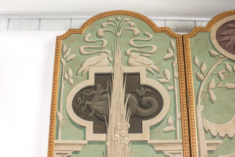 Trompe l’oeil three Panel Screen