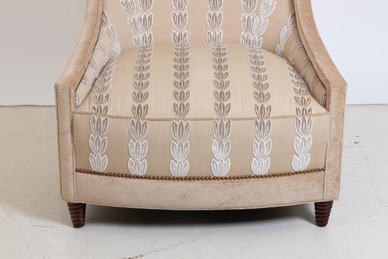 Pair of Upholstered Club Chairs