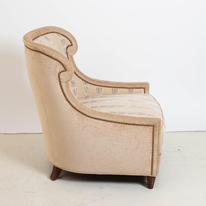 Pair of Upholstered Club Chairs