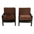 Pair of Vintage Oriental Style Armchairs by Baker