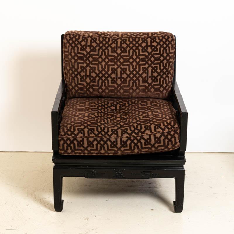 Pair of Vintage Oriental Style Armchairs by Baker