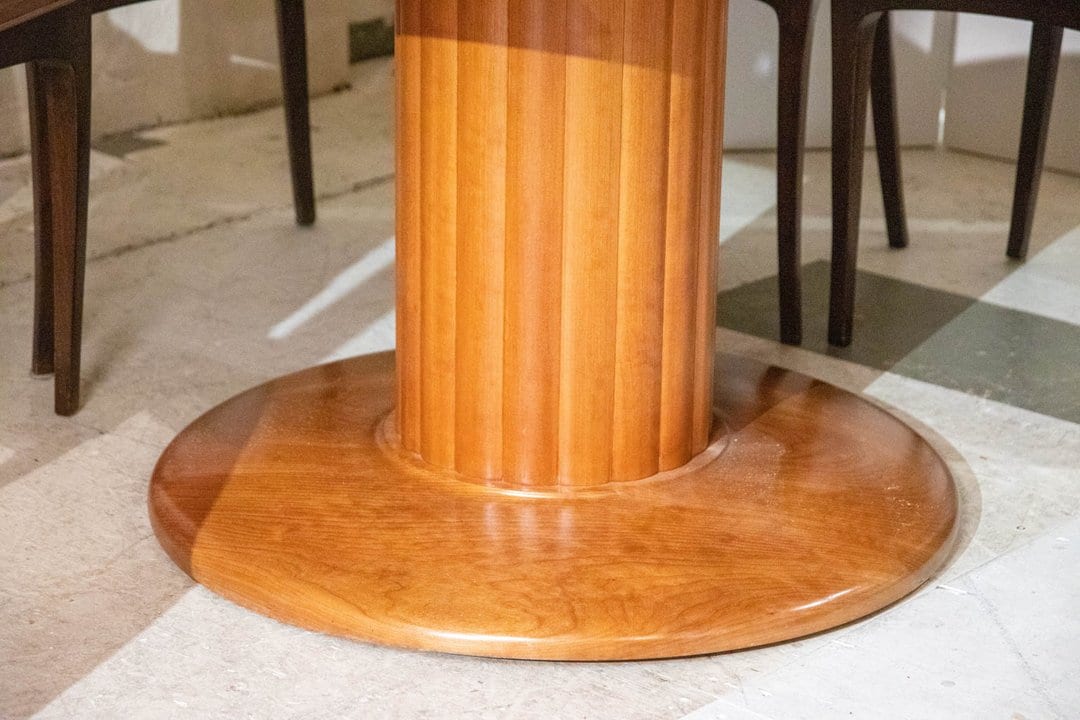 Custom Made Round Pedestal Table by Stephen Piscuskas