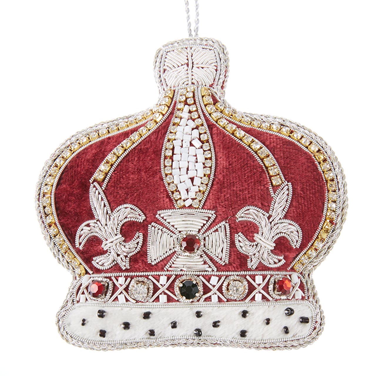 Silver Crystal Crown w/ Ermine