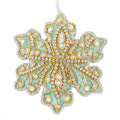 Velvet Snowflake w/ Pearls & Crystals
