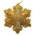 Gold Lurex Snowflake