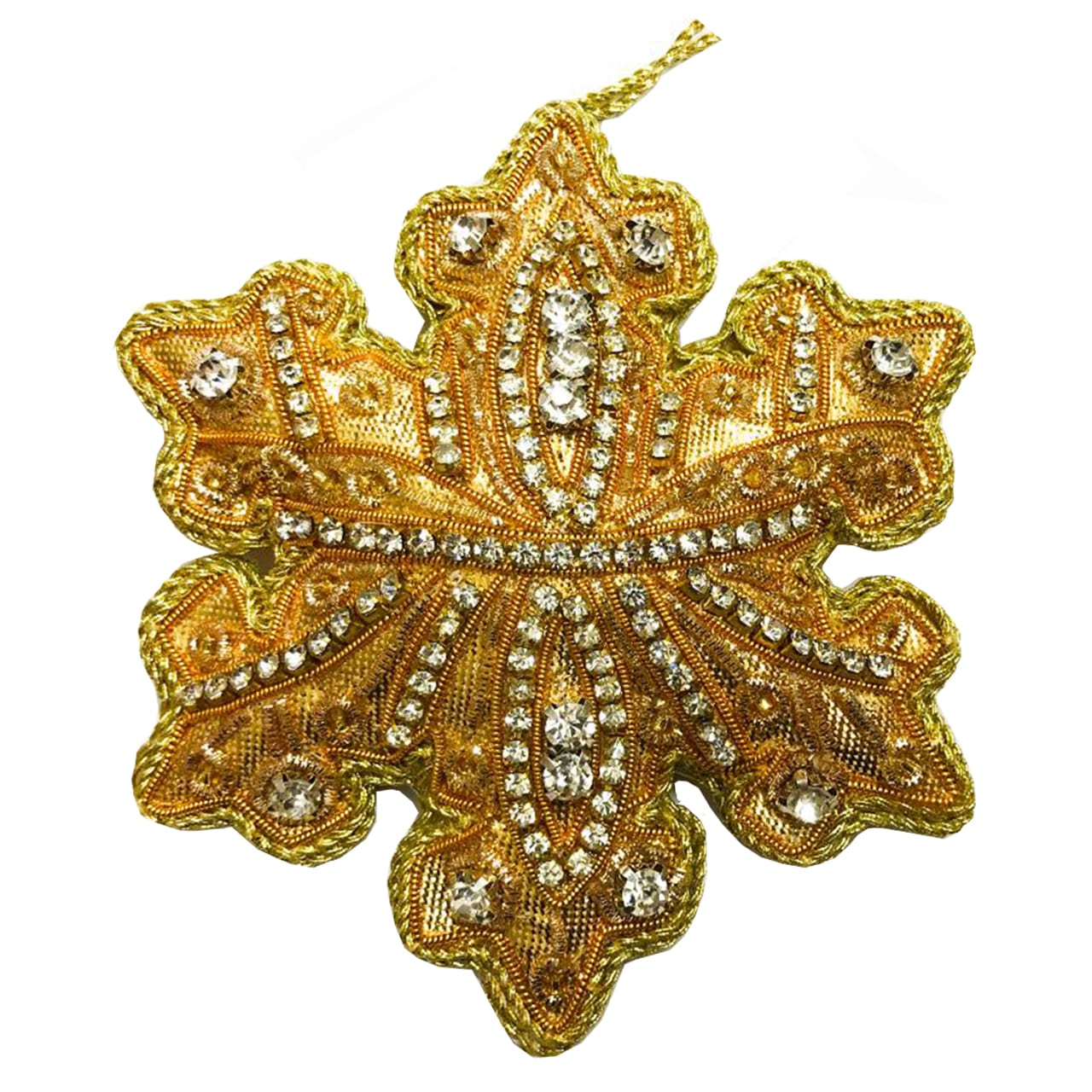 Gold Lurex Snowflake