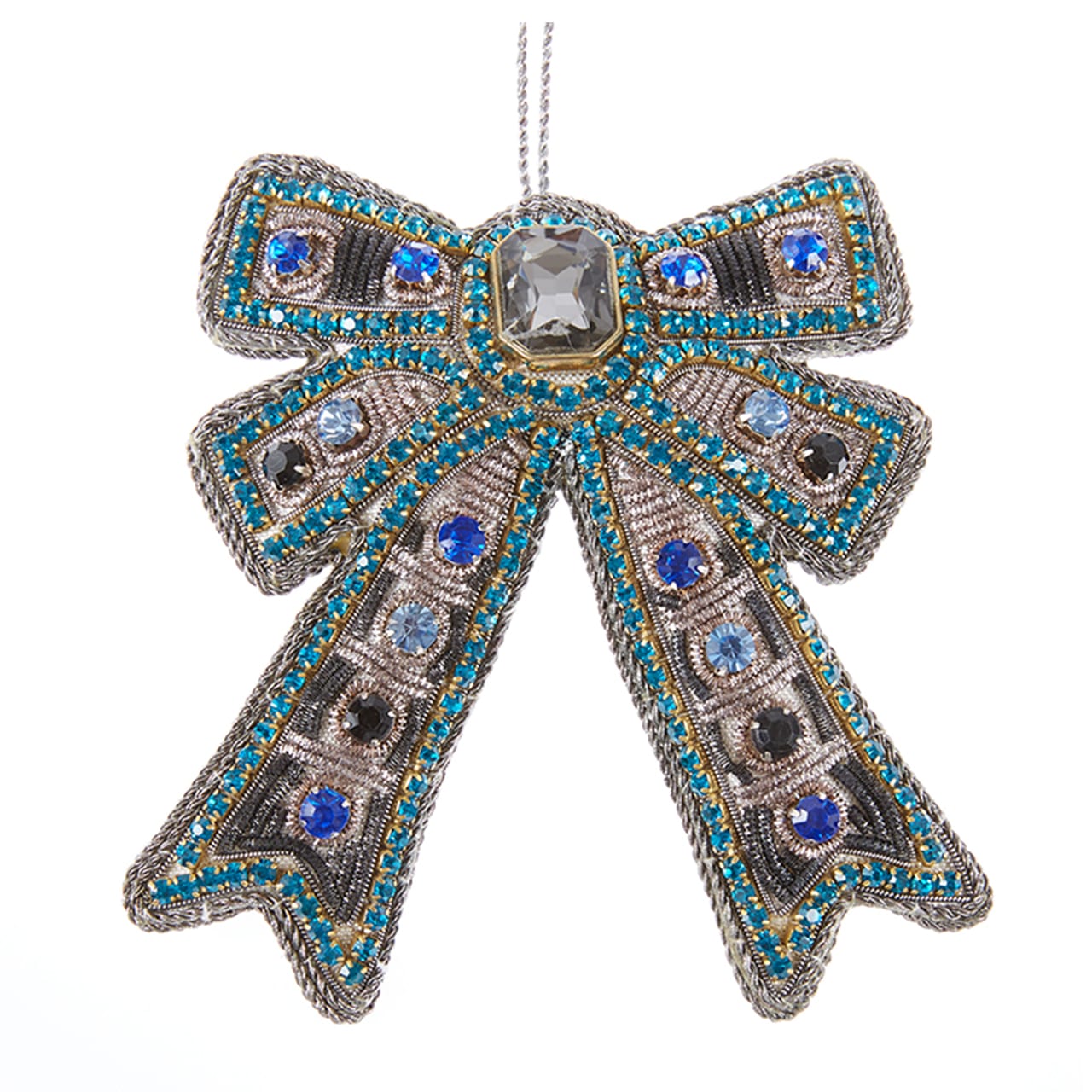 Crystal Bow w/ Antique Silver Trim