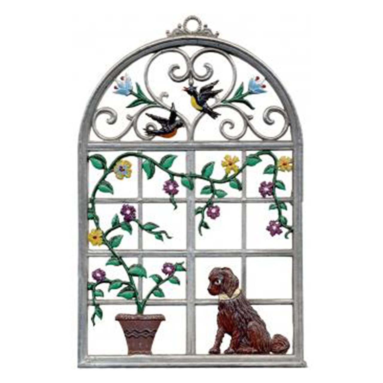 Dog In Window Wall Hanging